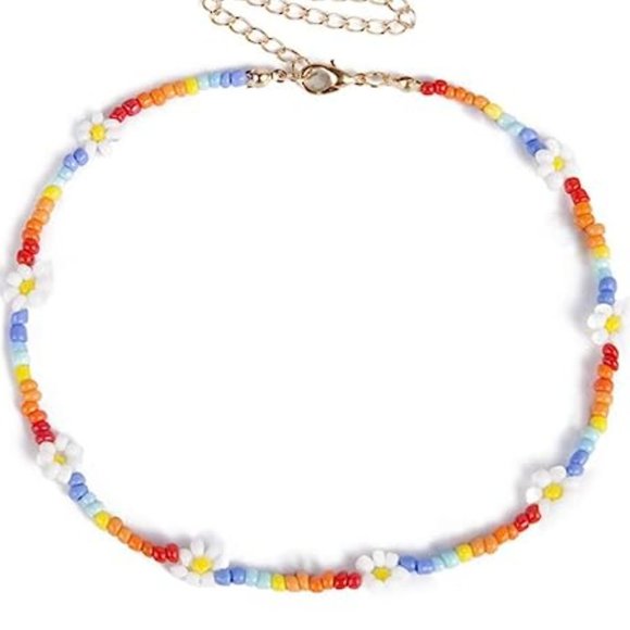 🌸 Flower 🌸 Beaded Necklace 🌸 - Picture 2 of 4